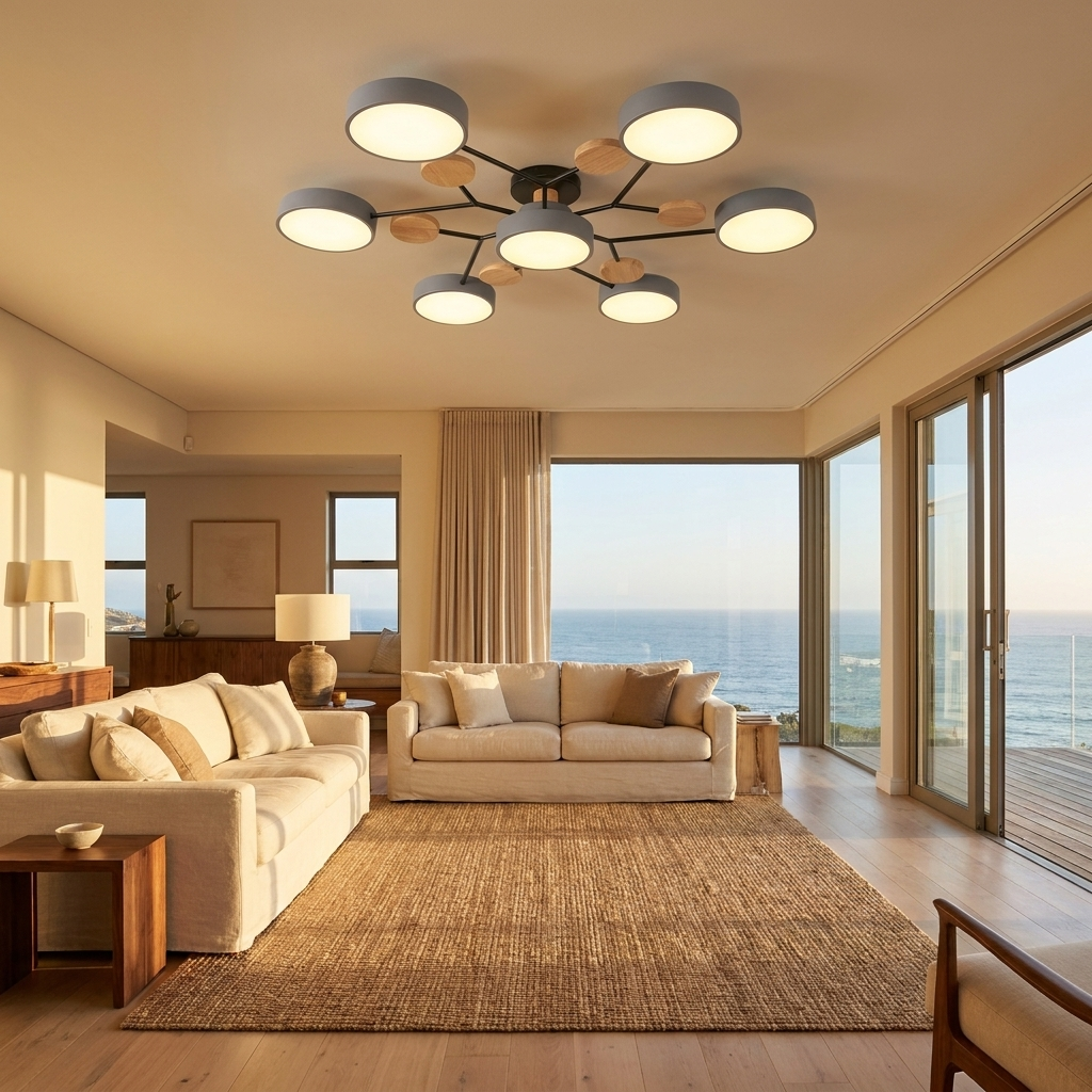 Nova Branch ceiling light in a living room