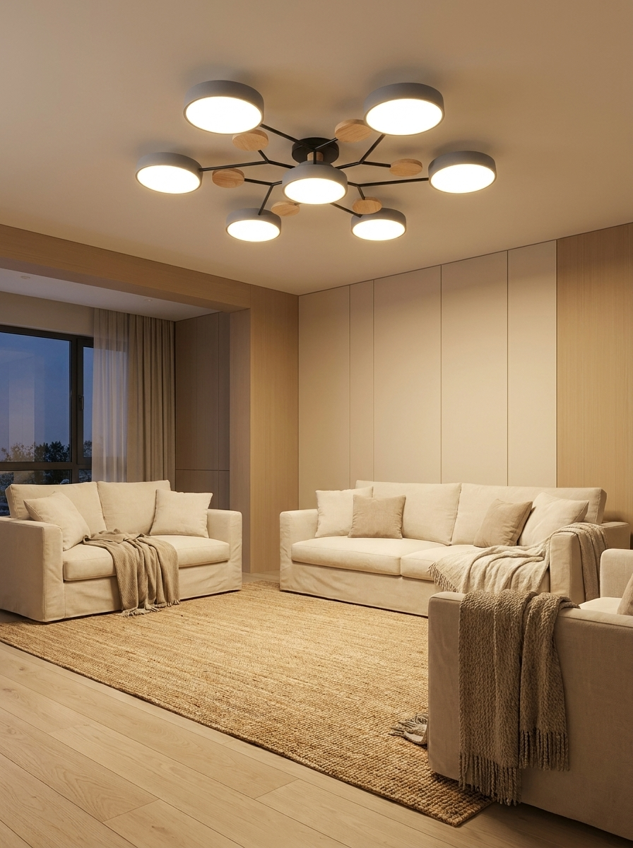 Nova Branch light lighting a living room